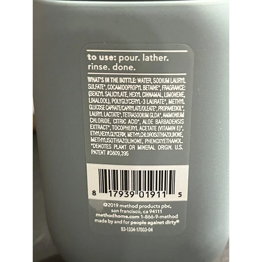 Lot of 12 Method Men Sea & Surf Body Wash 3.4oz
